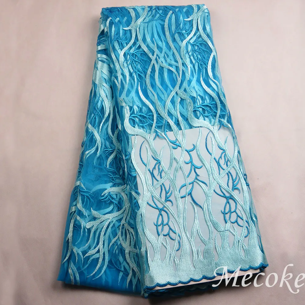 Лидер продаж 2017 Африканский нигерийский гипюр швейцарская вуаль кружево желтый