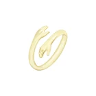 Медные Подвески, три цвета, ручное Обнимание, дизайн, Открытое кольцо для женщин, свадебные кольца для девочек, ювелирные изделия на палец