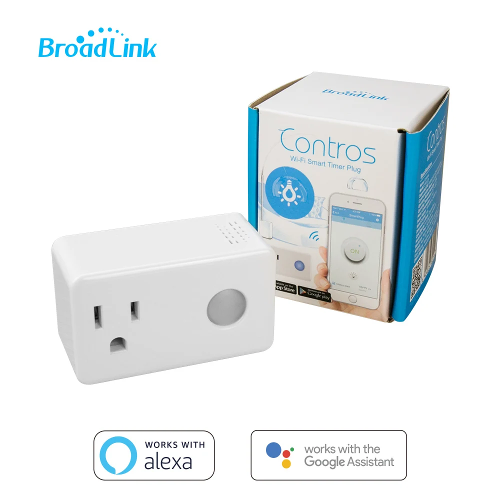 Беспроводная розетка с таймером Broadlink SP3 SP3S EU US Plug монитором энергии IFTTT Голосовое