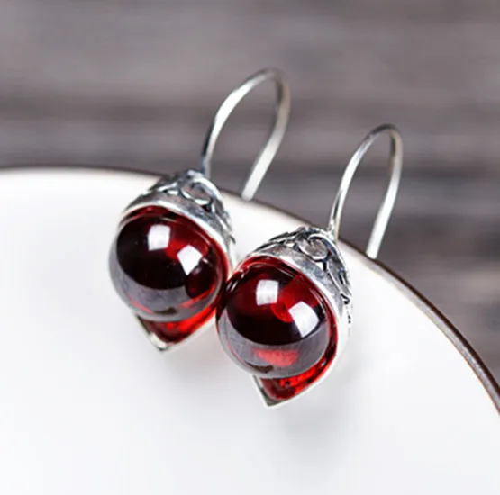 Серебряные сережки и ошейники из тайского серебра S925 пробы с тайскими