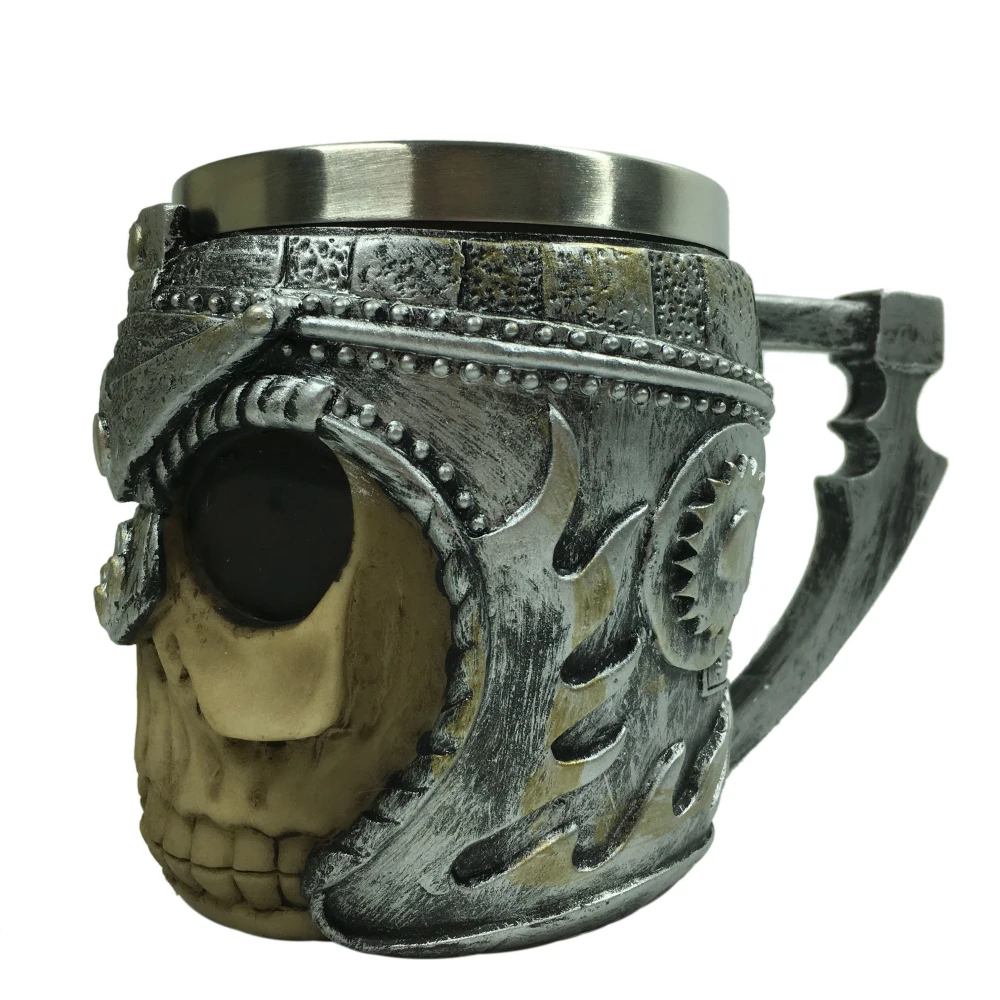 1 шт. яркая кружка с черепом воином танкардом викингом и пивная изображением