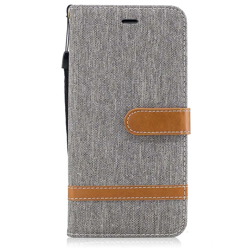 Gray Хит, новинка, B118, хит, цветной Чехол-книжка с подставкой для samsung Galaxy J3 J5 A3 A5, тканевый чехол для Motorola Moto G4 G5 Plus - Цвет: Gray