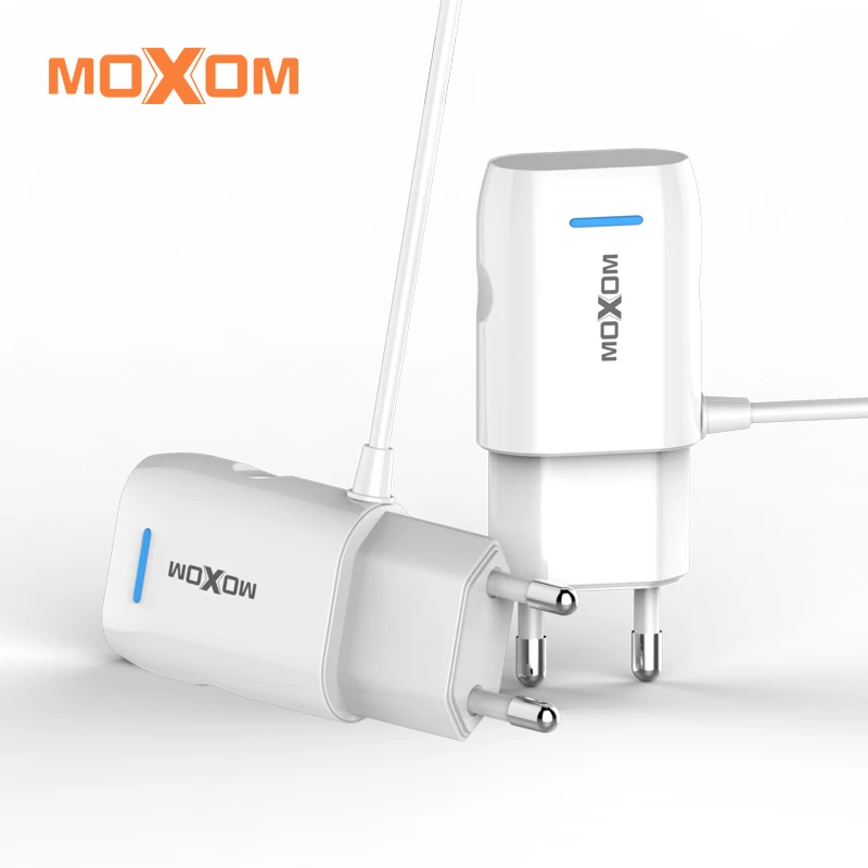 MOXOM USB зарядное устройство для дома EU вилка настенное мобильного телефона адаптер