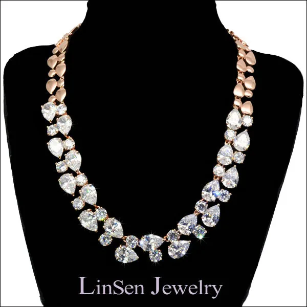 Роскошное женское ожерелье длиной 51 см длинное Моны Лизы с кубическим цирконием