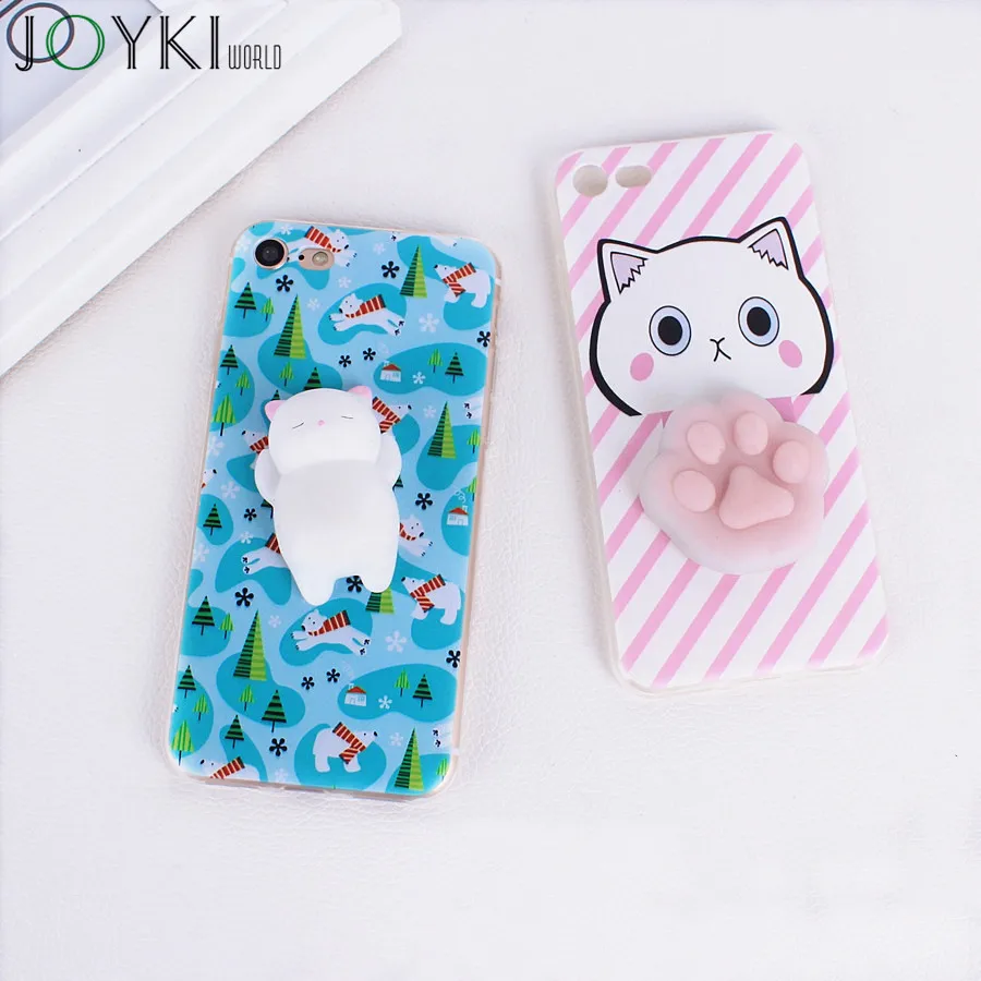 Мягкий чехол для телефона Apple Iphone 5 5S SE 6 7 6s 6G Iphone6 Iphone7 Iphone6s 3D милый мягкий