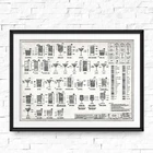 Коктейльная Таблица плакат холст художественные принты, коктейль рецепт Холст Картина напитки спиртовые настенные картины Бар Паб Ретро Декор