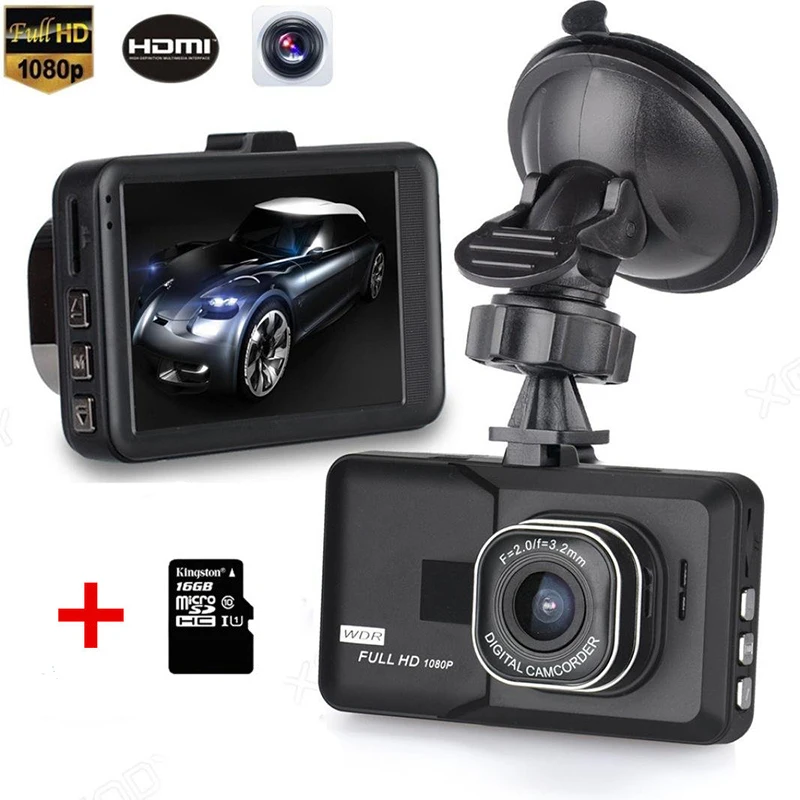 Видеорегистратор T626 3 0 дюйма Автомобильный регистратор 1080P FHD WDR встроенный G