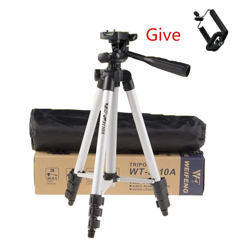 Трипод WEIFENG WT3110A С трехходовым штативом для Nikon D7100 D90 D3100 D5200 DSLR Sony NEX 5N A7S Canon 650D 70D 600D