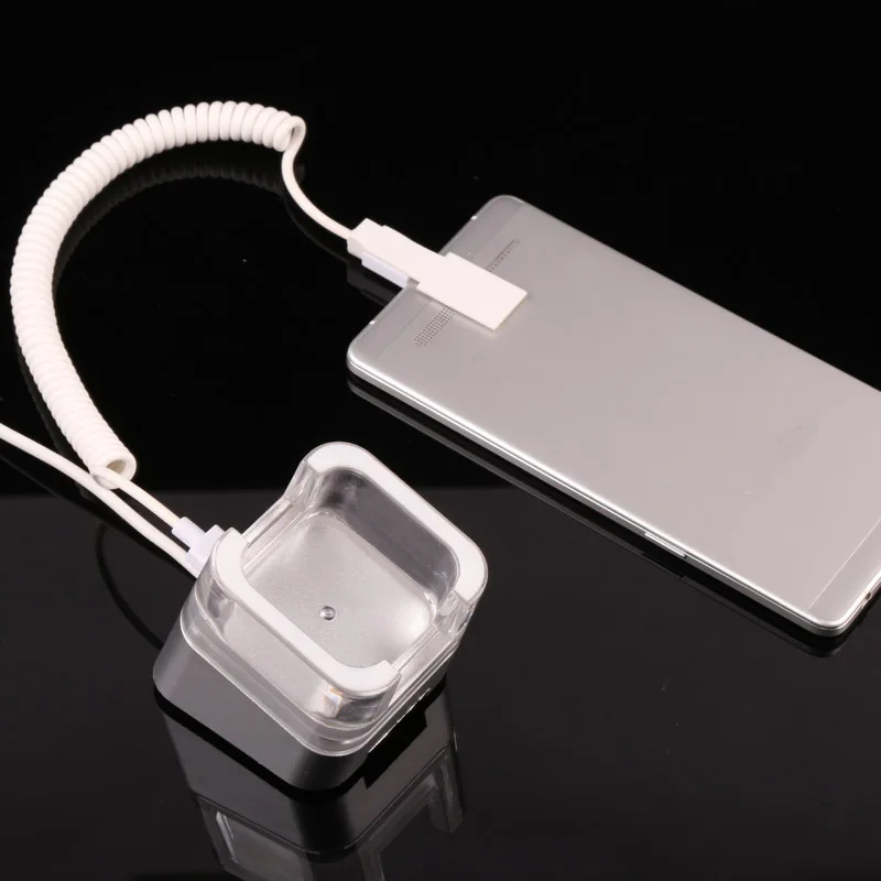 Cell Phone Charge Stand Mobile Phone Retail Display Holder with Type C Micro USB 5S Charge Cable Smart phone charger No alarm