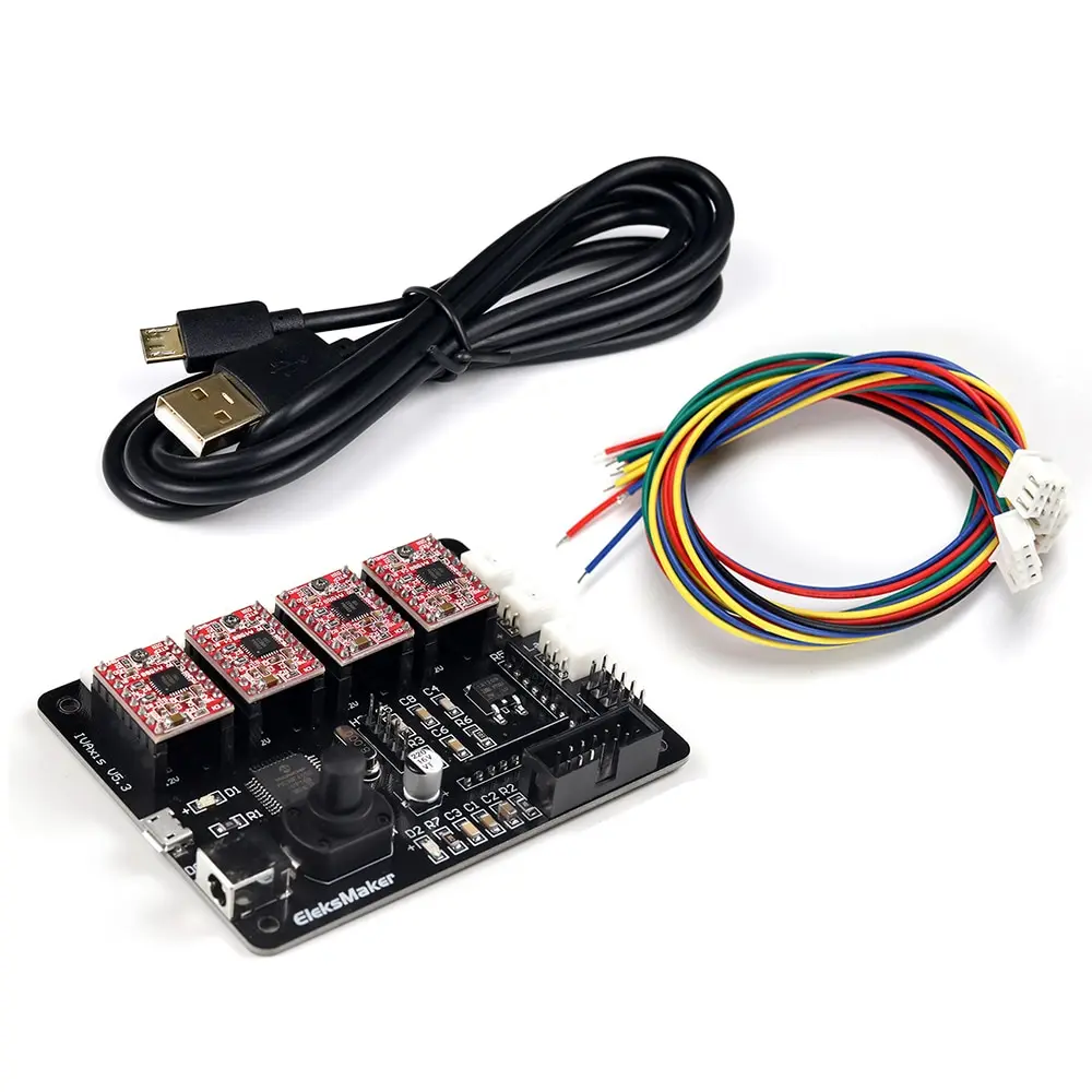 EleksMaker EleksIVAxis XYZA 4 оси шаговые двигатели Драйвер управление ler плата панель