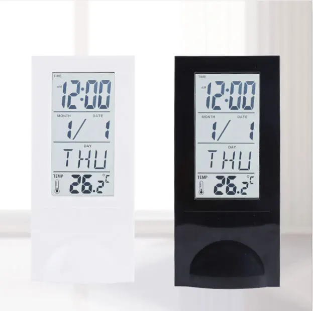 Цифровой ЖК-дисплей прозрачный Многофункциональный термометр электронный
