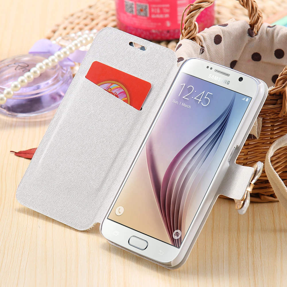 Чехол kisscase для Samsung Galaxy Note 4 5 A5 A7 S5 6 S6 Edge Plus Sony Z3 флип держатель Роскошный блестящий