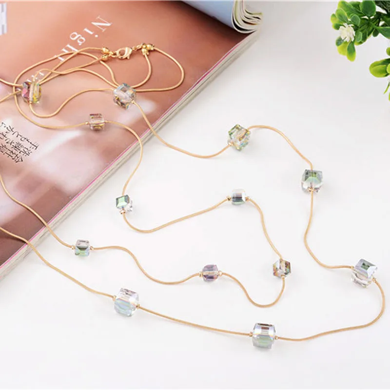 Europe and the United States fashion double square long necklace FY18110902 | Украшения и аксессуары