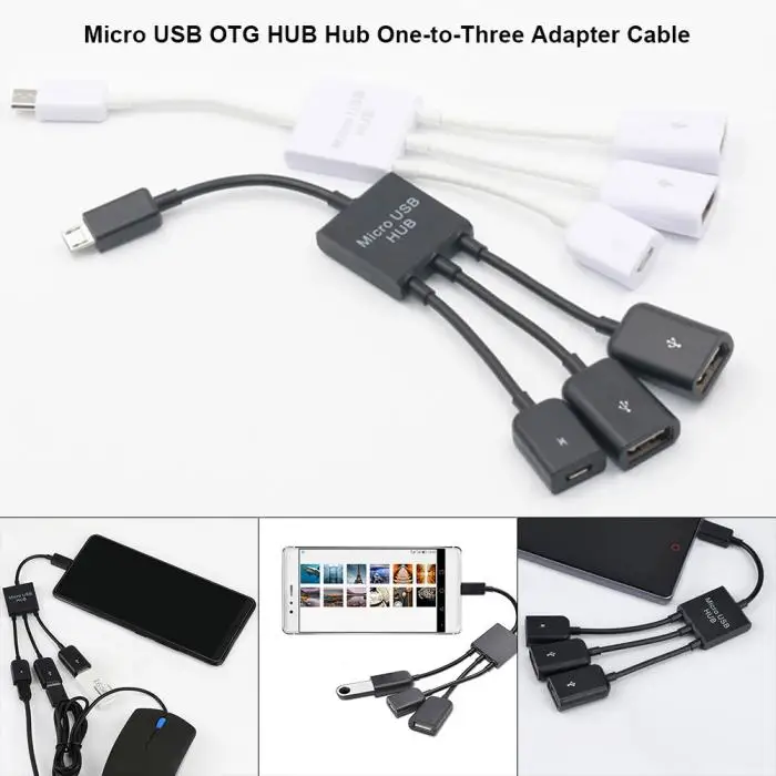 3 в 1 Micro зарядное устройство черз порт USB переносной кабельный хаб адаптер, преобразователь, удлинитель для samsung sony Toshiba QJY99
