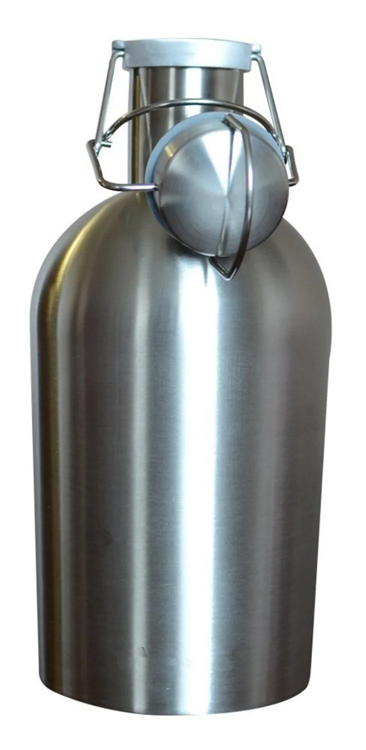 Realand Премиум 64 унций нержавеющая сталь домашний пивной Growler 1.9L безопасный Свинг