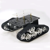 robot tank car platform metal stainless steel chassis speed encoder motor 9v with crawler for arduino raspberry pi diy
