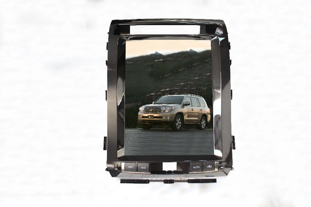 12,1 ''вертикальный экран tesla стиль Android 8,1 автомобильный dvd-плеер gps для Toyota LandCruiser land cruiser LC200 2008- с DVD