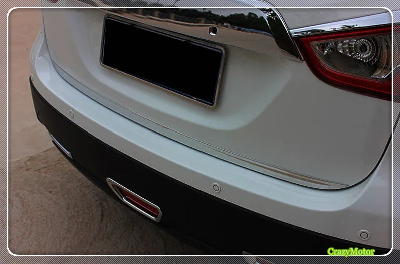 Для Suzuki sx4 s cross 2014 2020 Нержавеющая Задняя задняя крышка Нижняя полоса декоративная