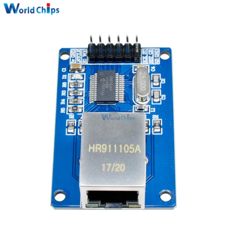 ENC28J60 LAN Ethernet сетевой модуль 25 МГц для Arduino Crystal AVR 51 LPC STM32 3 V|module board|module ethernetarduino ethernet