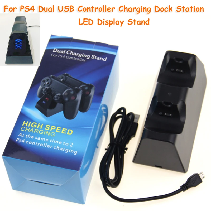 Зарядная док станция для контроллеров PS4/PS4 Pro/PS4 Slim|Зарядные устройства| |