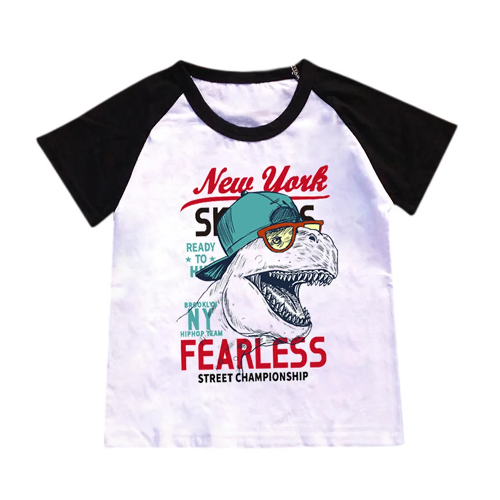 Perimedes/Детская летняя одежда для детей футболка детская с динозаврами мальчиков