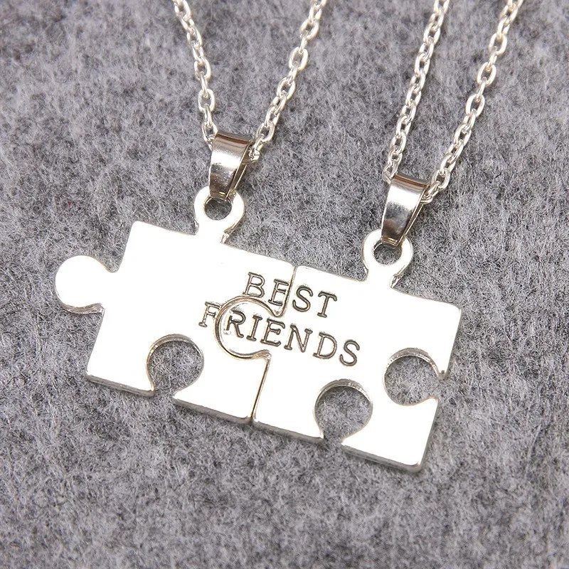 Горячая новинка друг лучшие друзья одна половина подвески оптом|necklace couple|friendship