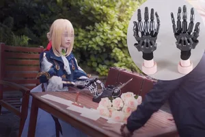 Новый аниме фиолетовый эвергарден Косплей подвижная машина из АБС-пластика рука Авто воспоминания фигурка куклы рука Хэллоуин косплей реквизит