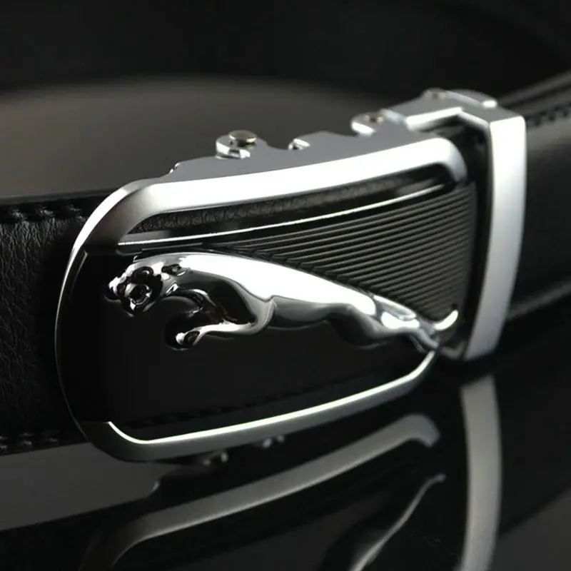 

2021 new arrival gold jaguar automatic buckle men belts luxury quality designer strap cowboy size 125 cm waist belt jeans c007
