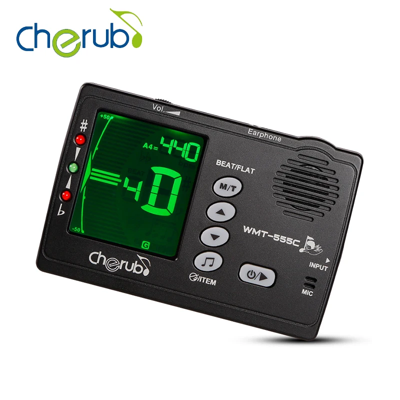 Cherub WMT 555C 3 в 1 интонационный тренажер электронный цифровой тюнер метроном