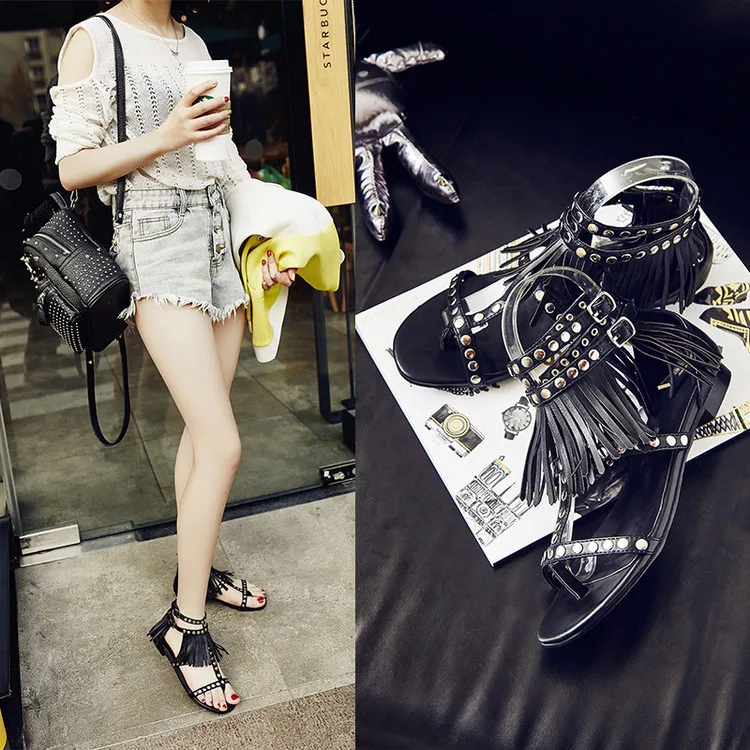 2017 краткое дизайн женщины сандалии плоские и покрытие пятки удобные в течение