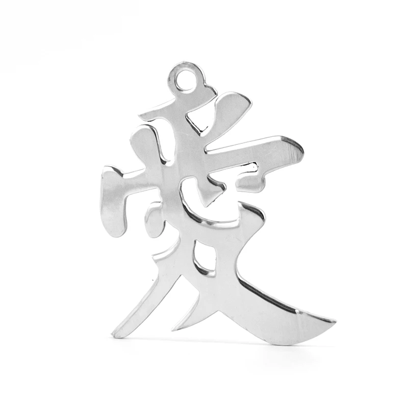 Колье Risul из нержавеющей стали с зеркальным блеском Длинное колье буквенным