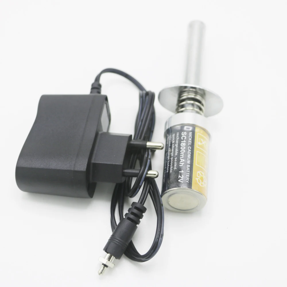 Перезаряжаемый светящийся стартер HSP RC Nitro 1 2 в 1800 мач с зарядным устройством