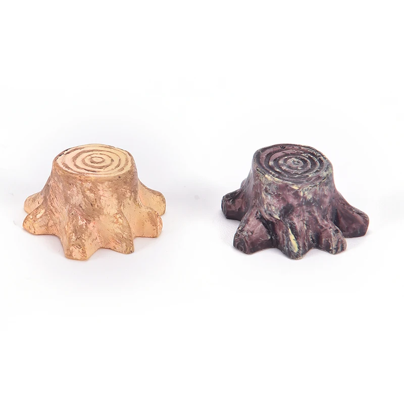 Полимерные поделки случайных цветов миниатюрное дерево мост ремесло для сада