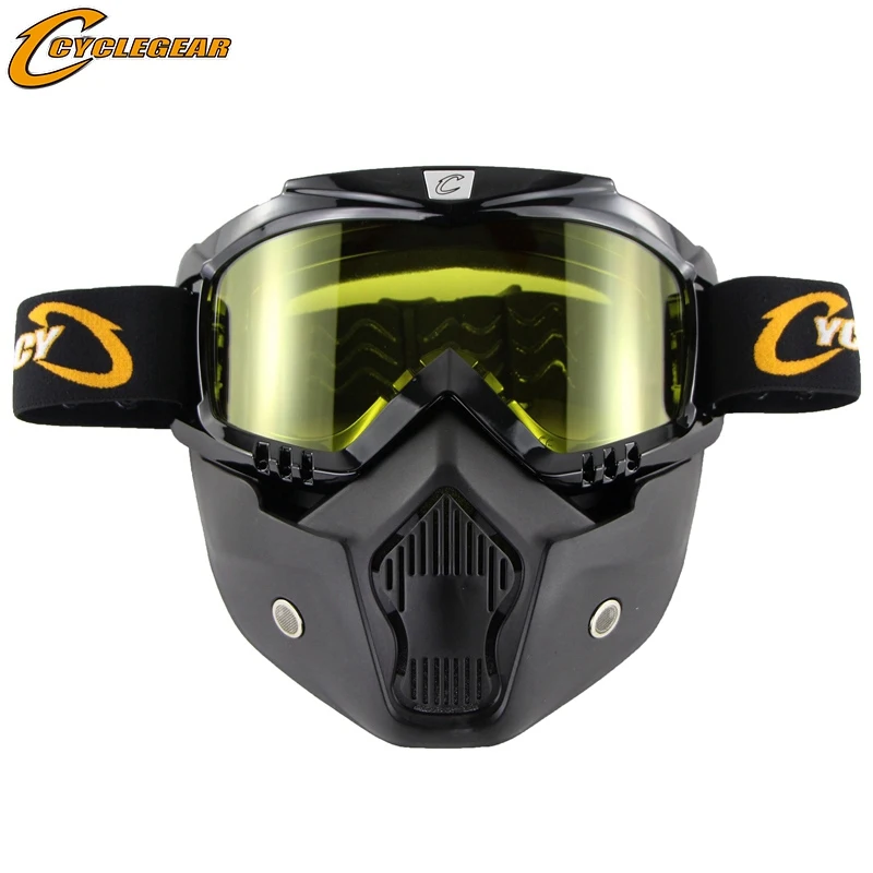 Cyclegear шлем с открытым лицом мотоциклетная маска очки для мотокросса гоночные Gafas