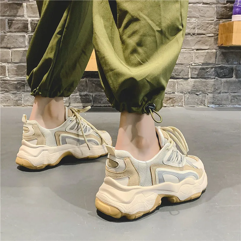 Не сужающийся книзу массивный кроссовки Для женщин на платформе Осенняя