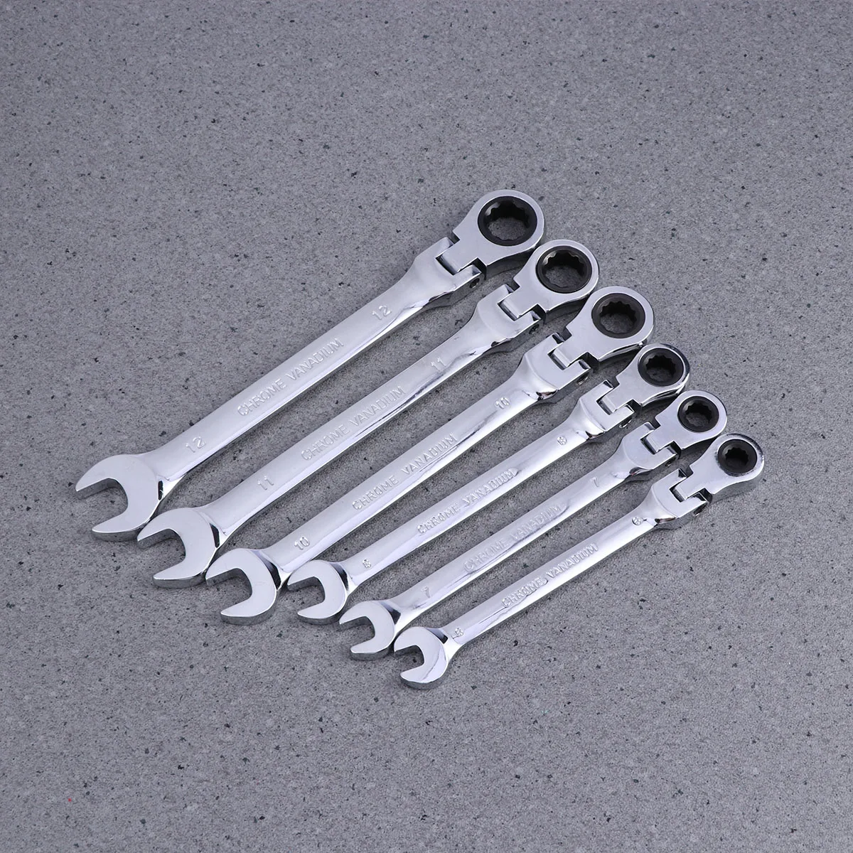6 PCS/Set CR-V Durable Biservice Spanners Dual Heads Ratchet Dicephalous Wrenches for Machine Repairing Home Screw | Инструменты
