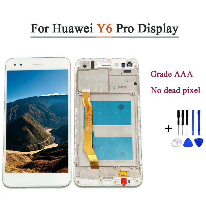 Для huawei Y6 Pro 2017 SLA L02 L22 TL00 ЖК дисплей Дисплей Сенсорный экран Стекло Панель