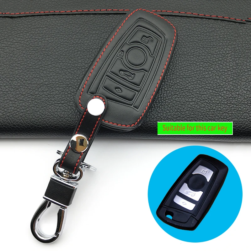 Чехол для ключа из натуральной кожи BMW 1/3 5series X1 X3 X5 X6 Z4|car key case cover|key for carcase bmw |