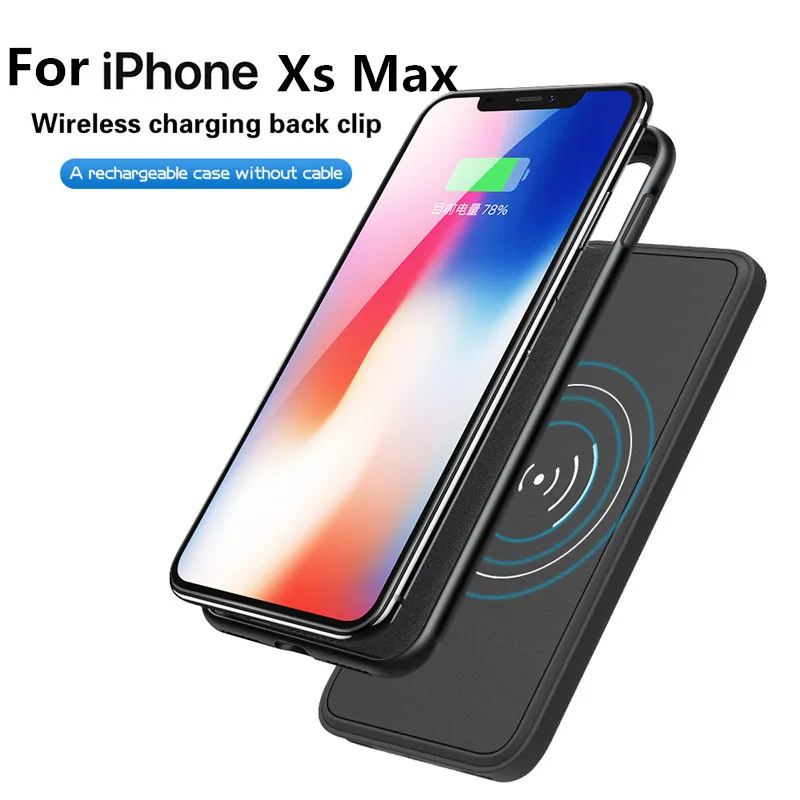 5000 мАч беспроводной магнитный чехол для аккумулятора зарядки iPhone XS MAX