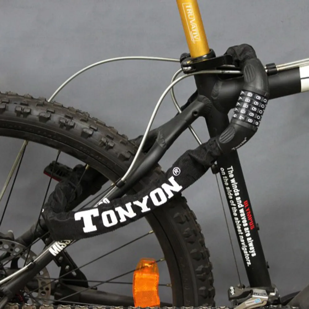 Цифровой замок для велосипеда Противоугонный с 5 паролями и кабелем аксессуары