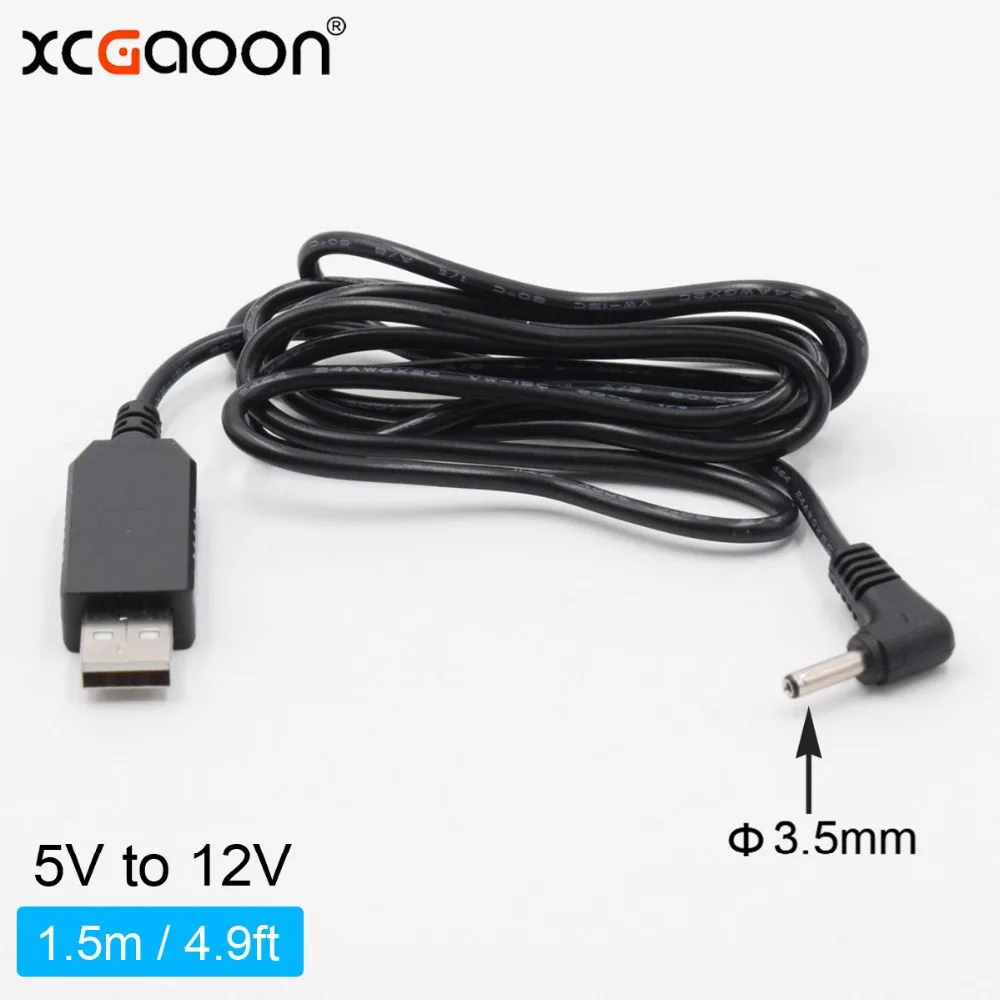 XCGaoon DC преобразователь USB вход 5V выход 12V 0.8A с диаметром 3 5 мм зарядный порт для