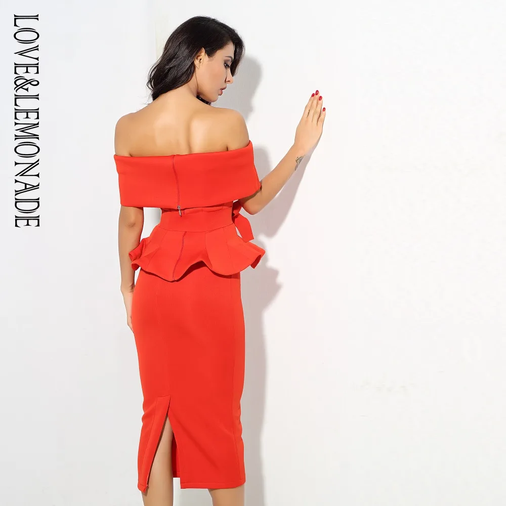 Комплект из двух предметов LOVE & LEMONADE с воротником и поясом 3 цвета LMCC1007|Спортивные