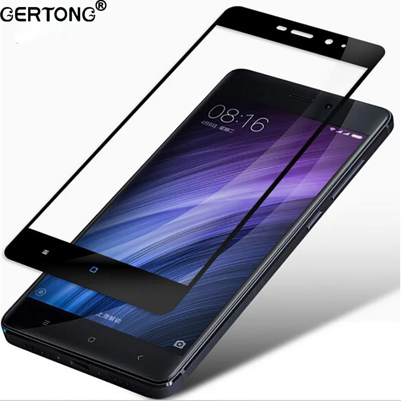 Закаленное стекло GerTong для Xiaomi Redmi 3 S полноразмерная Защитная пленка 3X 4A S2 Note 4 4X 5A 5