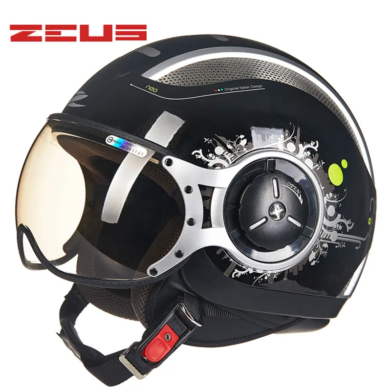 5 TAIWEN ZEUS мотоциклетные шлемы для мотокросса Jet Ретро 3/4 полушлем DOT approved 218C Capacete Casco мотоциклетный шлем - Цвет: 5