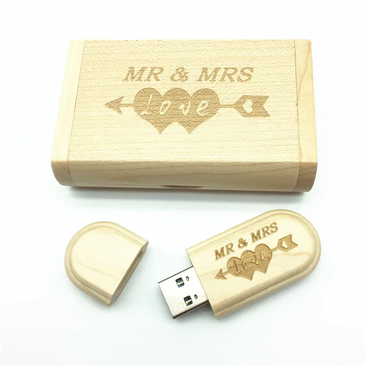 Горячая Распродажа (более 10 шт. бесплатного логотипа) деревянный usb + Флешка в