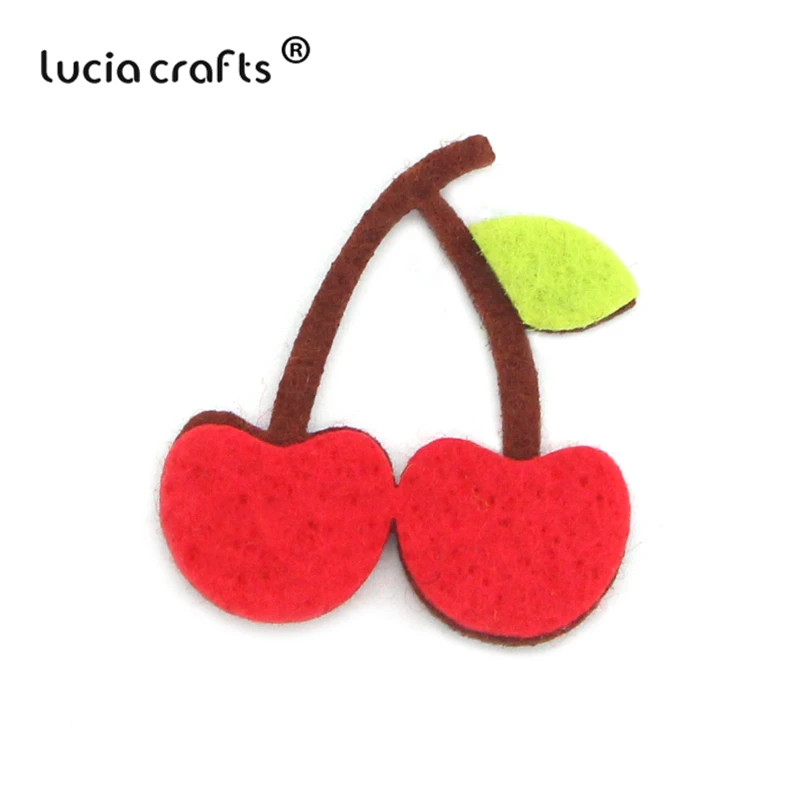Lucia crafts 5 шт/12 шт фрукты войлочная ткань для DIY Нетканая ткань без Гуле патчи ручной работы аксессуары для одежды B0402