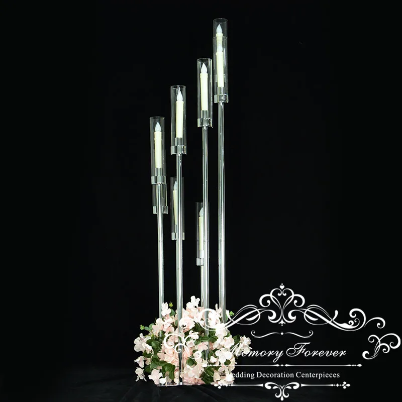 Новое поступление 2019 металлический подсвечник для свадебного украшения 8