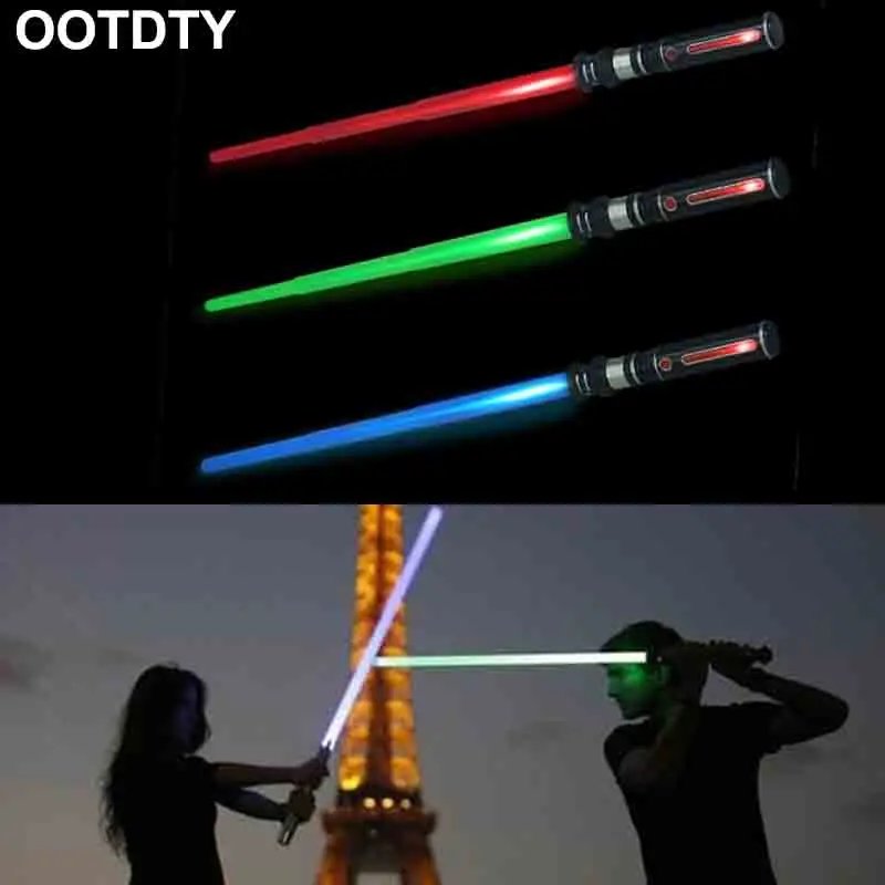 Новый телескопический световой меч игрушки мигающий Косплей светящаяся музыка
