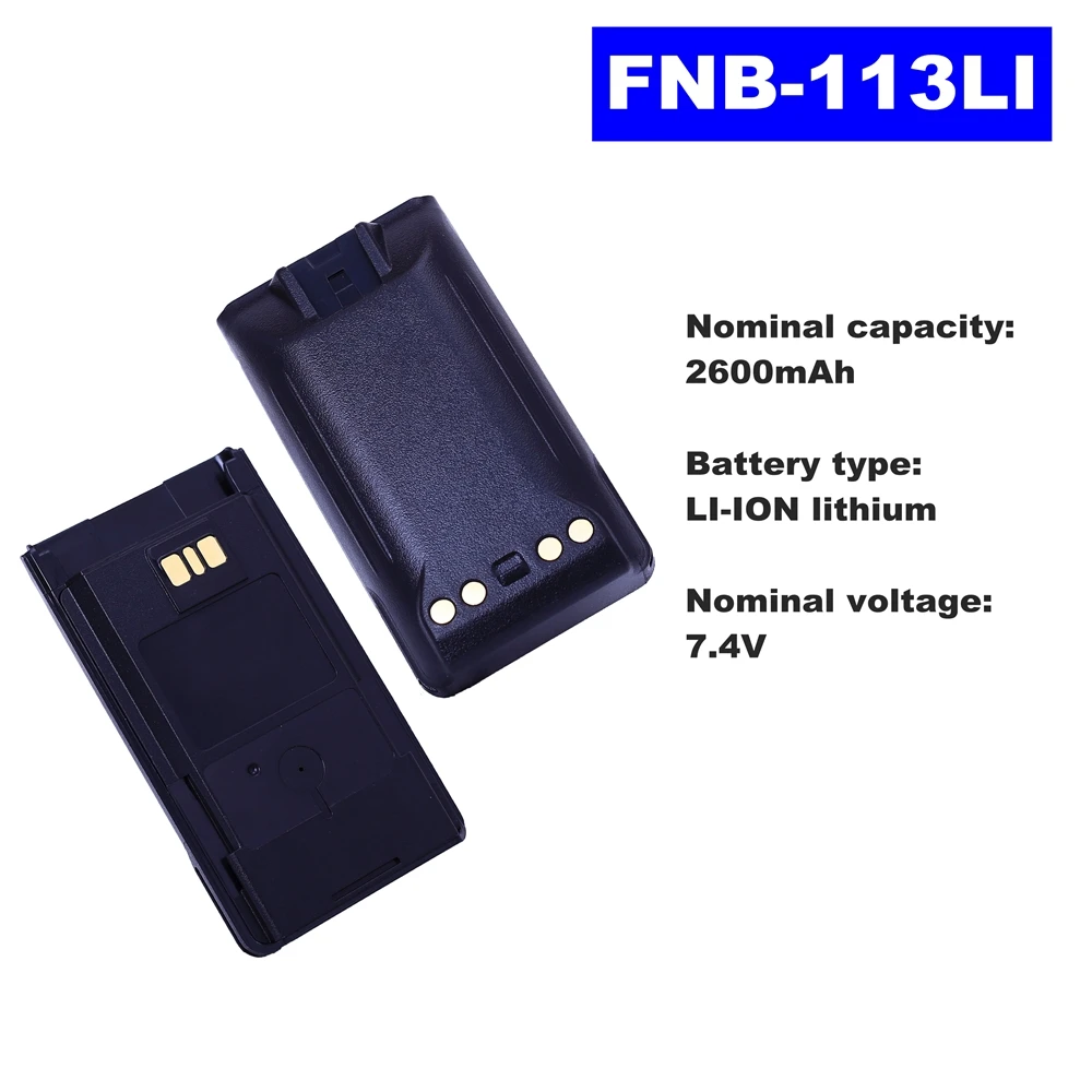 7 4 В 2600 мАч литий ионная Радио батарея FNB 113LI для Vertex Standard Walkie Talkie VX450/459/451/454