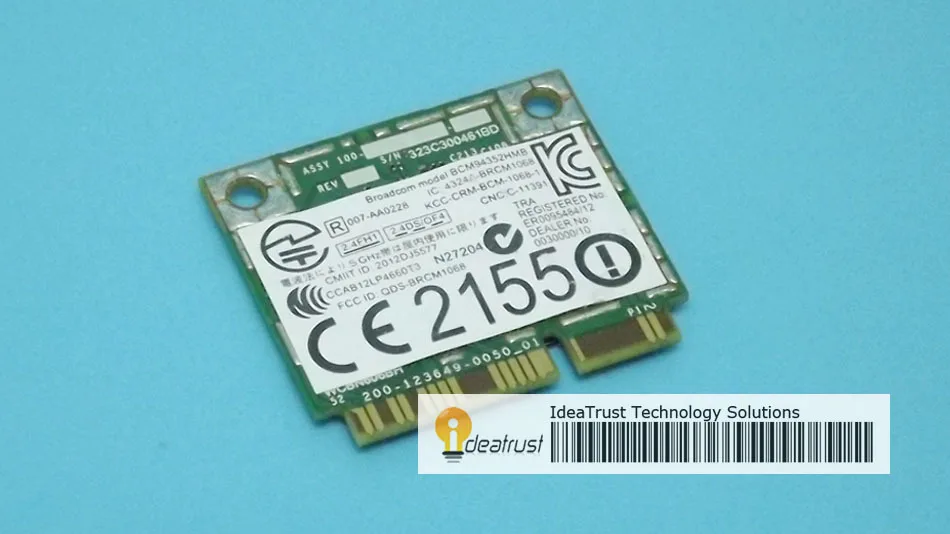 BCM94352HMB DW1550 802.11ac 867 Мбит/с Двухдиапазонная 2,4 и 5G AC Bluetooth 4,0 BT4.0 WiFi беспроводная карта совместима с Hackintosh